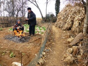 Habitants du village