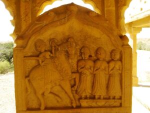 Les cénotaphes des chevaliers Rajput