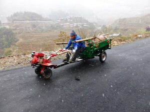 Il faut rentrer le motoculteur
