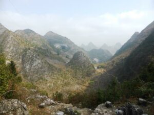 Zhongdong, panorama vu du col