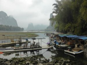 Xingping, le quai des radeaux
